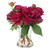 Lush Fuchsia Peony Artificial Bouquet - 13" - Pink and Green - IMAGE 4