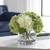 Hydrangea Savannah Bouquet Tabletop Artificial Stem - 15" - Green and White - IMAGE 2