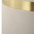 Artificial Shagreen Base End Accent Table - 24" - White and Gold - IMAGE 4