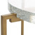 Glass Top Crossed End Accent Table - 24.25" - Gold and Clear - IMAGE 3