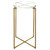 Glass Top Crossed End Accent Table - 24.25" - Gold and Clear - IMAGE 5