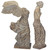 Set of 2 Beige Distressed Hellenistic Goddesses Tabletop Figurines 16" - IMAGE 4