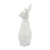 Ceramic Bunny with Eyeglass Tabletop Figurine - 8" - White and Gold - IMAGE 5