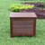 19.5" Mahogany Brown Contemporary Wooden Patio Cooler - IMAGE 3