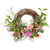 Peony Mixed Floral Half Spring Wreath - 28" - Pink - IMAGE 1