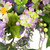 Daisy and Mixed Foliage Floral Spring Wreath - 24" - Purple - IMAGE 4