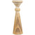 Two Tone Wooden Pedestal Pillar Candle Holder - 12" - IMAGE 1