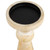 Two Tone Wooden Pedestal Pillar Candle Holder - 12" - IMAGE 4
