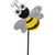 Bee Metal Outdoor Garden Stake - 23" - Black and Yellow - IMAGE 5