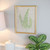 Framed Fern Leaf Print on Burlap Wall Art - 16" - Beige - IMAGE 3
