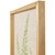 Framed Fern Leaf Print on Burlap Wall Art - 16" - Beige