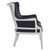 Tightly Woven Accent Chair - 37" - Blue and White - IMAGE 5