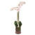 Orchid Artificial Floral Arrangements with Glass Container - 34" - Pink and White - IMAGE 2