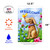 Flower and Dog 'Welcome' Outdoor Garden Flag 18" x 12.5" - IMAGE 3