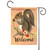 Brown and White Squirrel Welcome Outdoor Double Sided Garden Flag 18" x 12.5" - IMAGE 1