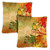 Set of 2 Fall Harvest Falling Leaves Outdoor Patio Throw Pillow Covers 18” - IMAGE 1