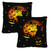 Set of 2 Spooky Cat Pumpkin Halloween Outdoor Patio Throw Pillow Covers 18” - IMAGE 1