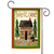 Log Cabin "Welcome" Outdoor Garden Flag 18" x 12.5" - IMAGE 1