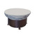 42" Grey Round Fire Pit and Ottoman Outdoor Patio Furniture Cover - IMAGE 1