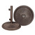 20.25" Bronze Durable Round Umbrella Stand, 50 lbs - IMAGE 3