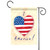 Patriotic "I Heart America!" Outdoor Garden Flag 18" x 12.5" - IMAGE 1