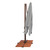 Outdoor Patio Umbrella with Cross Bar Stand - 10' - Red