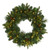 Pre-Lit Mixed Pine and Pinecones Artificial Christmas Wreath, 24-Inch, Clear LED Lights - IMAGE 1