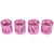 Love Valentine's Day Metal Votive Candle Holders - 2.75" - Set of 4 - IMAGE 5