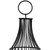 Metal Cage Hurricane Pillar Candle Holder - 14" - Black - IMAGE 5