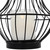 Metal Cage Hurricane Pillar Candle Holder - 14" - Black - IMAGE 6