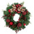 Pine Artificial Christmas Wreath with Bows and Plaid Ornaments - 24" - Unlit - IMAGE 2