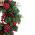Pine Artificial Christmas Wreath with Bows and Plaid Ornaments - 24" - Unlit - IMAGE 5