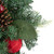 Pine Artificial Christmas Wreath with Bows and Plaid Ornaments - 24" - Unlit - IMAGE 6