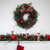 Pine Artificial Christmas Wreath with Bows and Plaid Ornaments - 24" - Unlit
