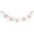 Hearts "XOXO" Valentine's Day Metal Banner - 32" - White and Red - IMAGE 1