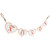 Hearts "XOXO" Valentine's Day Metal Banner - 32" - White and Red - IMAGE 3
