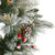 Pre-Lit Artificial Flocked Mixed Pine Cones and Berries Christmas Wreath, 20-Inch, Clear LED Lights - IMAGE 3