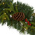 Pre-Lit Mixed Pine with Berries and Pinecones Christmas Garland - 9' x 6" - Clear LED Lights - IMAGE 3