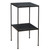 2 Tier Square Marble Top Side Accent Table - 25" - Black - IMAGE 3