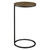 Textured Round Top Side Accent Table - 24" - Gold and Black - IMAGE 1