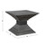 Geometric Wooden Side Accent Table - 22" - Gray - IMAGE 3