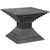 Geometric Wooden Side Accent Table - 22" - Gray - IMAGE 4
