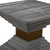 Geometric Wooden Side Accent Table - 22" - Gray - IMAGE 5