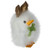 Duck with Bunny Ears Easter Figurine - 5.5" - White - IMAGE 3