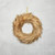 Artifical Feather Wreath - 14" - Gold