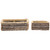 Wooden Log and Twig Flower Box Planters - 11.75" - Set of 2 - IMAGE 1