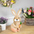 Plush Boy Easter Rabbit Figurine with Carrots - 11" - IMAGE 2