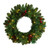 Pre-Lit Pine Artificial Christmas Wreath, 20-Inch, LED Lights - IMAGE 1