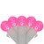 LED G12 Berry Christmas Lights - Pink - 16' White Wire - 50ct - IMAGE 1