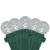 LED G12 Berry Christmas Lights - Pure White - 16' Green Wire - 50ct - IMAGE 1